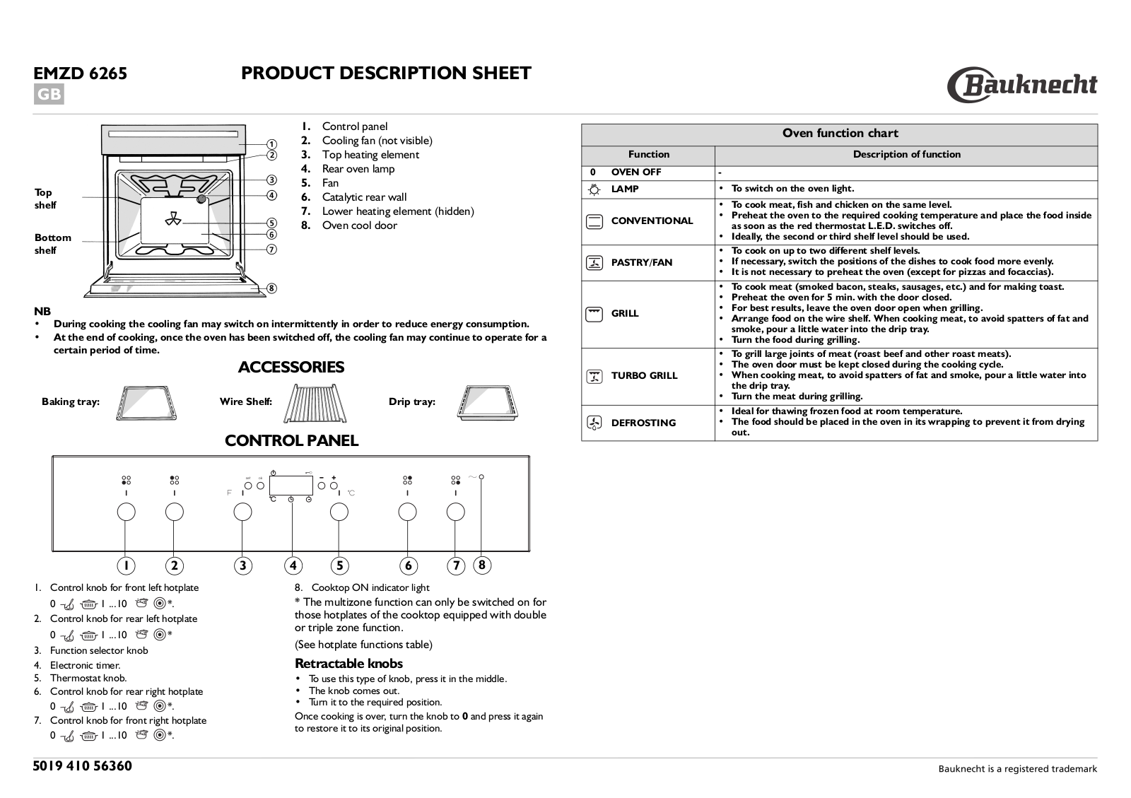 Whirlpool EMZD 6265/WS, EMZD 6265/BR, EMZD 6265/IN INSTALLATION