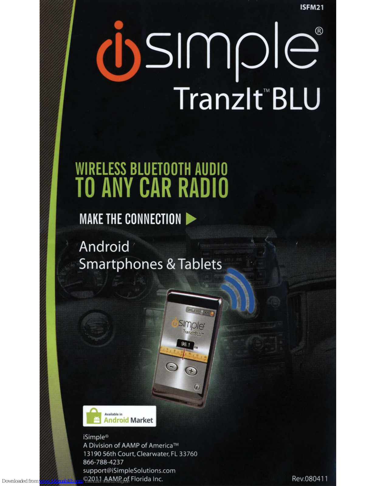 iSimple ISFM21, Tranzlt BLU ISFM21 User Manual - ManualMachine.com