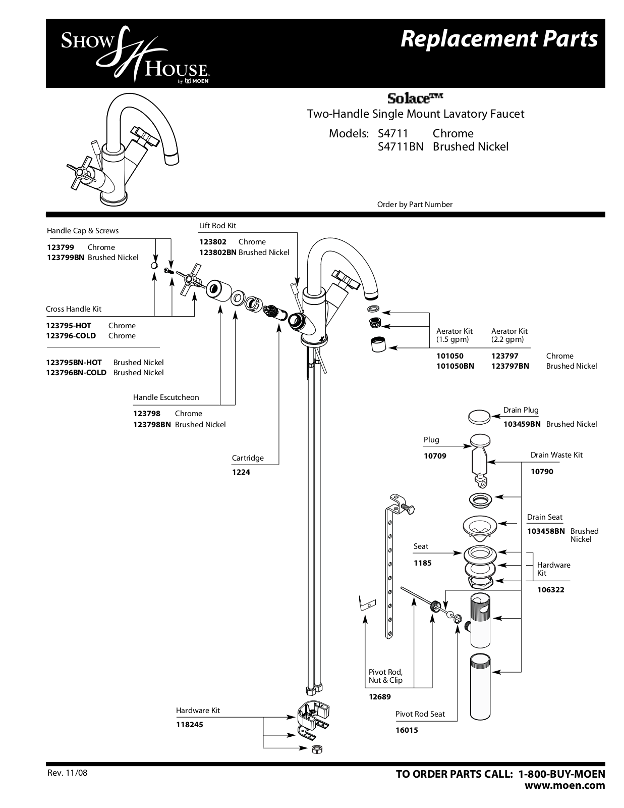 Moen S4711BN User Manual - ManualMachine.com