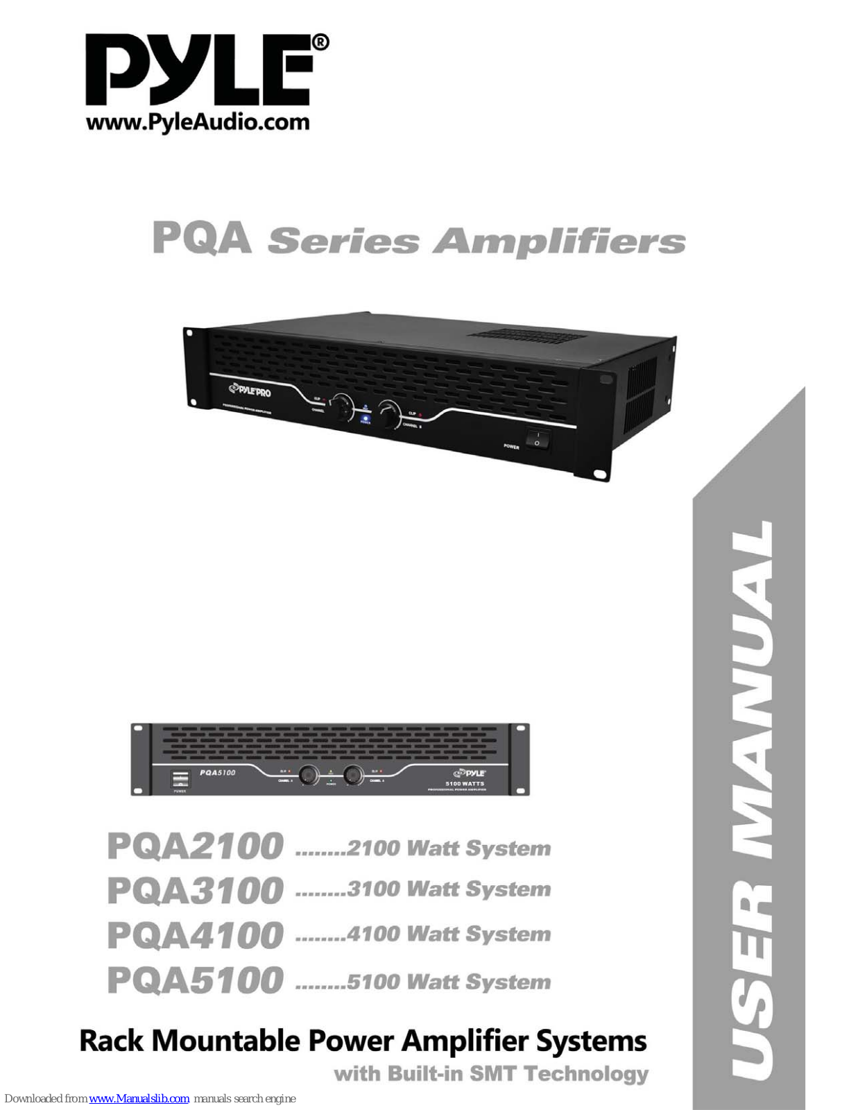 PYLE Audio PQA2100, PQA3100, PQA5100, PQA4100 User Manual