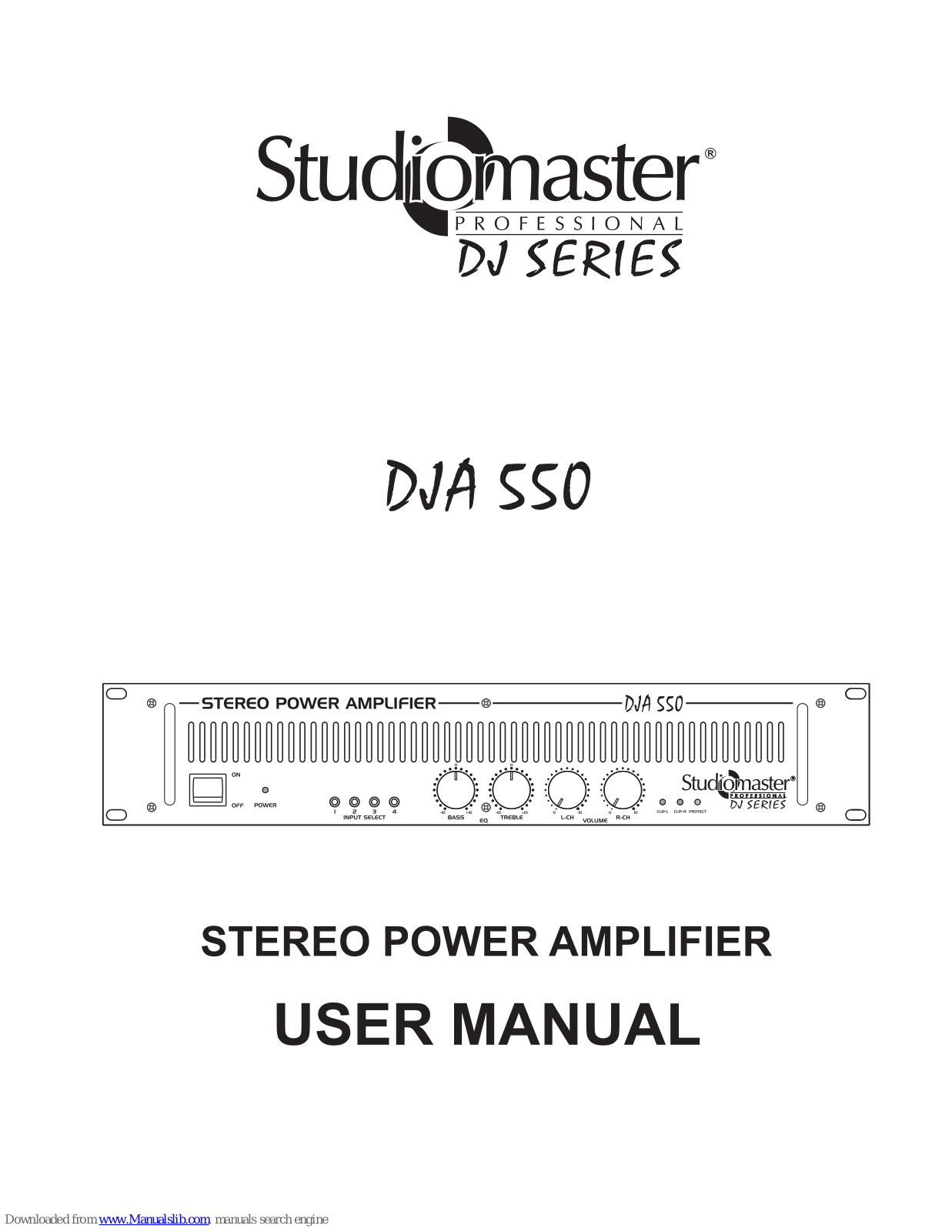 Studiomaster DJA 550 User Manual - ManualMachine.com