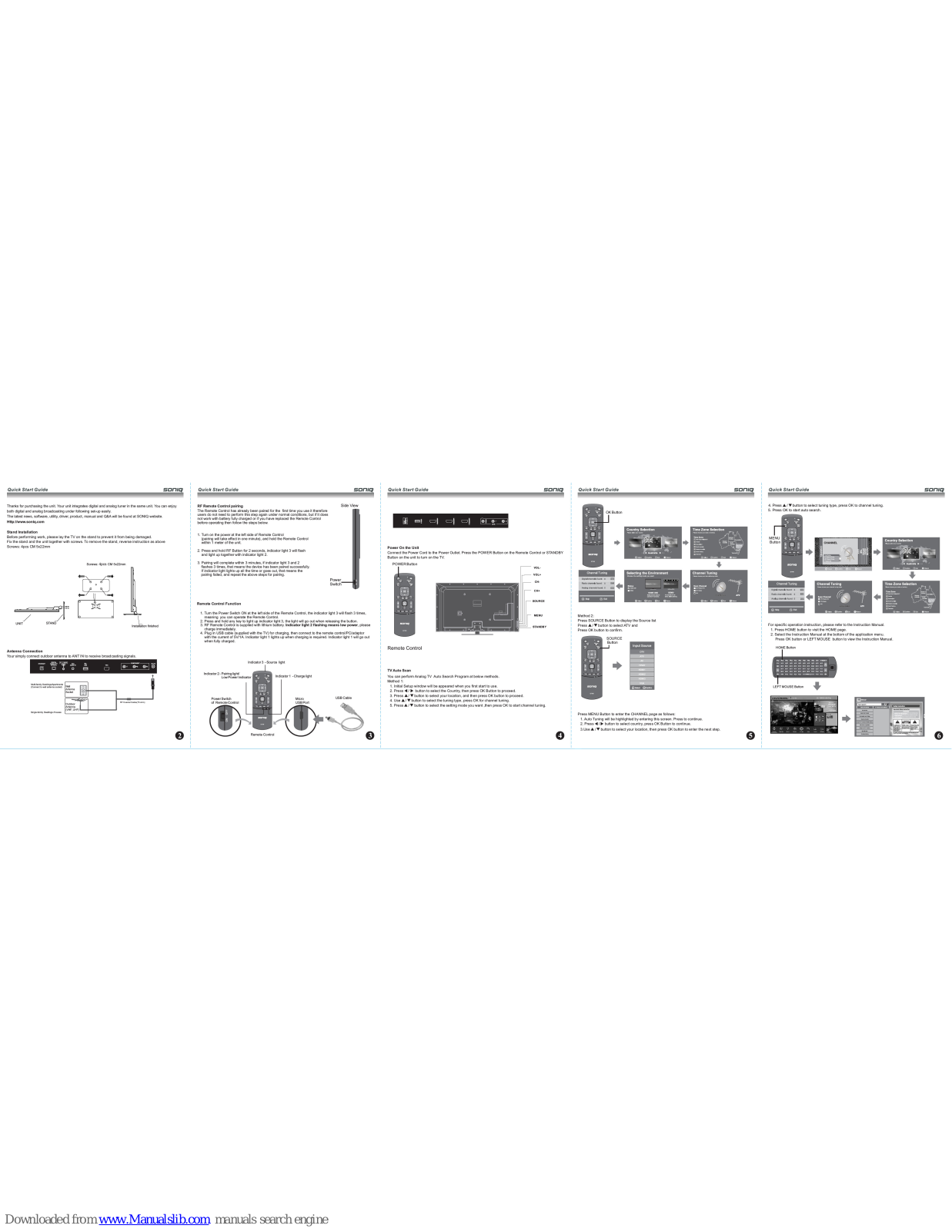 SONIQ U42V14B-AU Quick Reference Manual