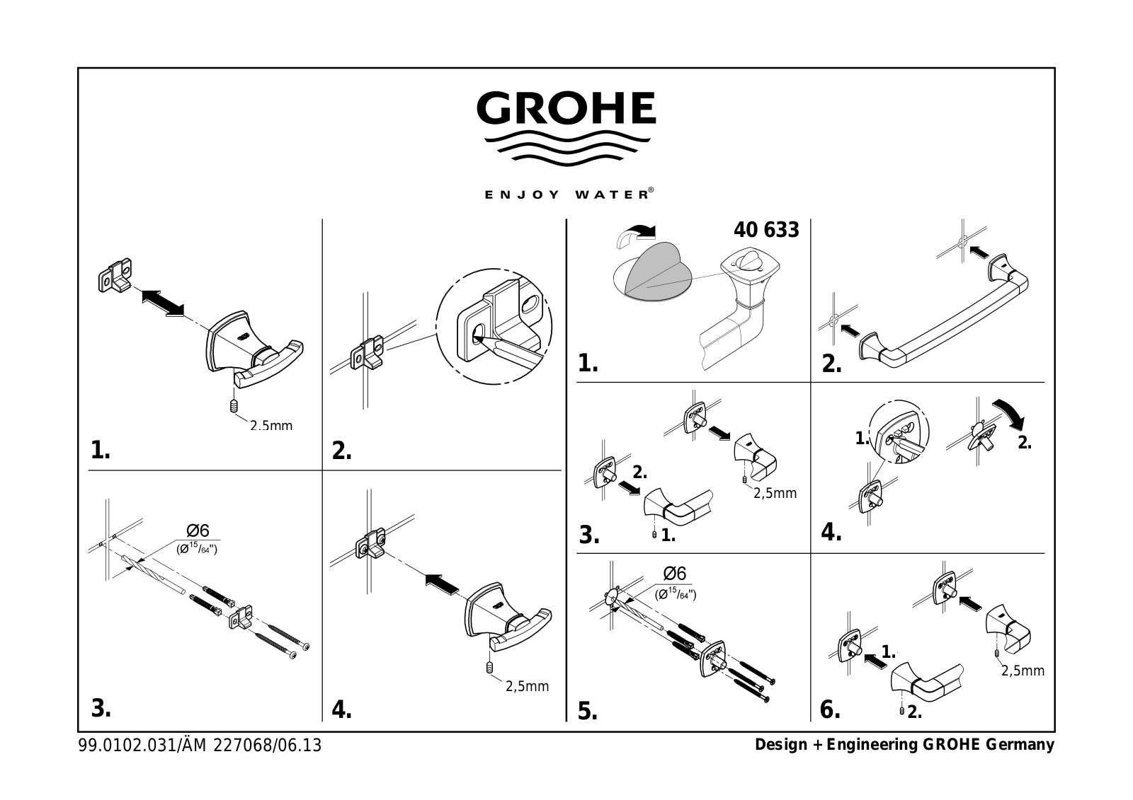 GROHE GRH5082, GRH5086, GRH5080, GRH5081 Installation & Assembly - ManualMachine.com