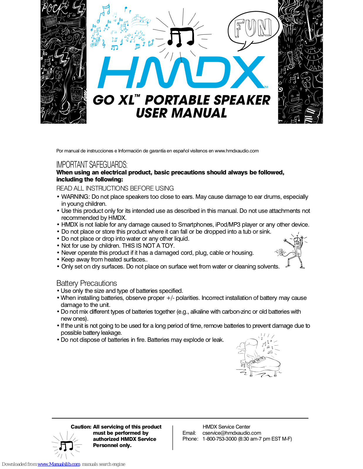 HMDX GO XL User Manual