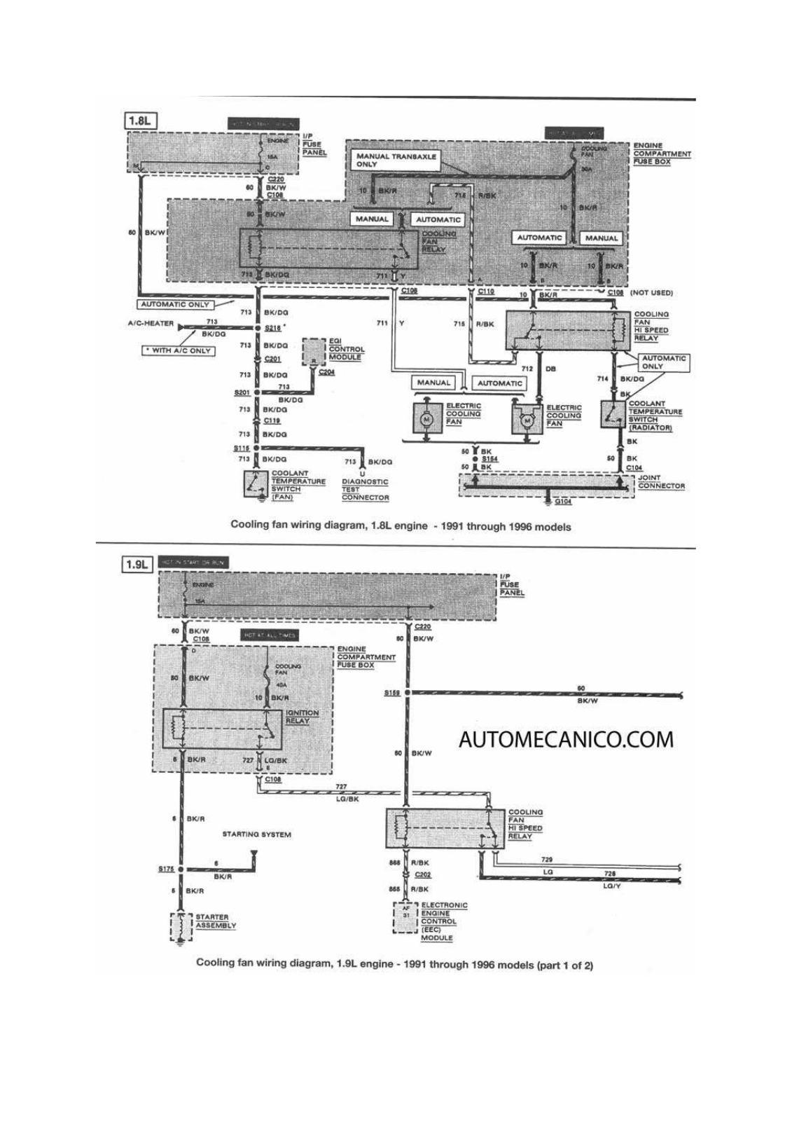 AUTOMECANICO Escort 12-48 fordesc10 Diagram