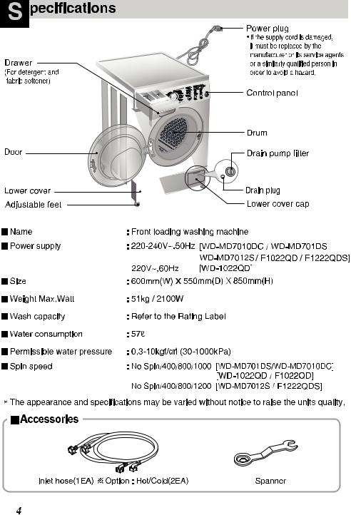 LG WD-1022QD Owner’s Manual