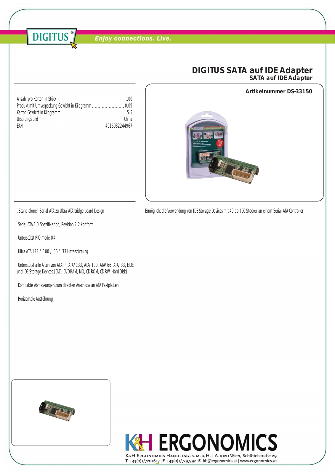 Digitus DS-33150, DS-33150-1 User Manual - ManualMachine.com