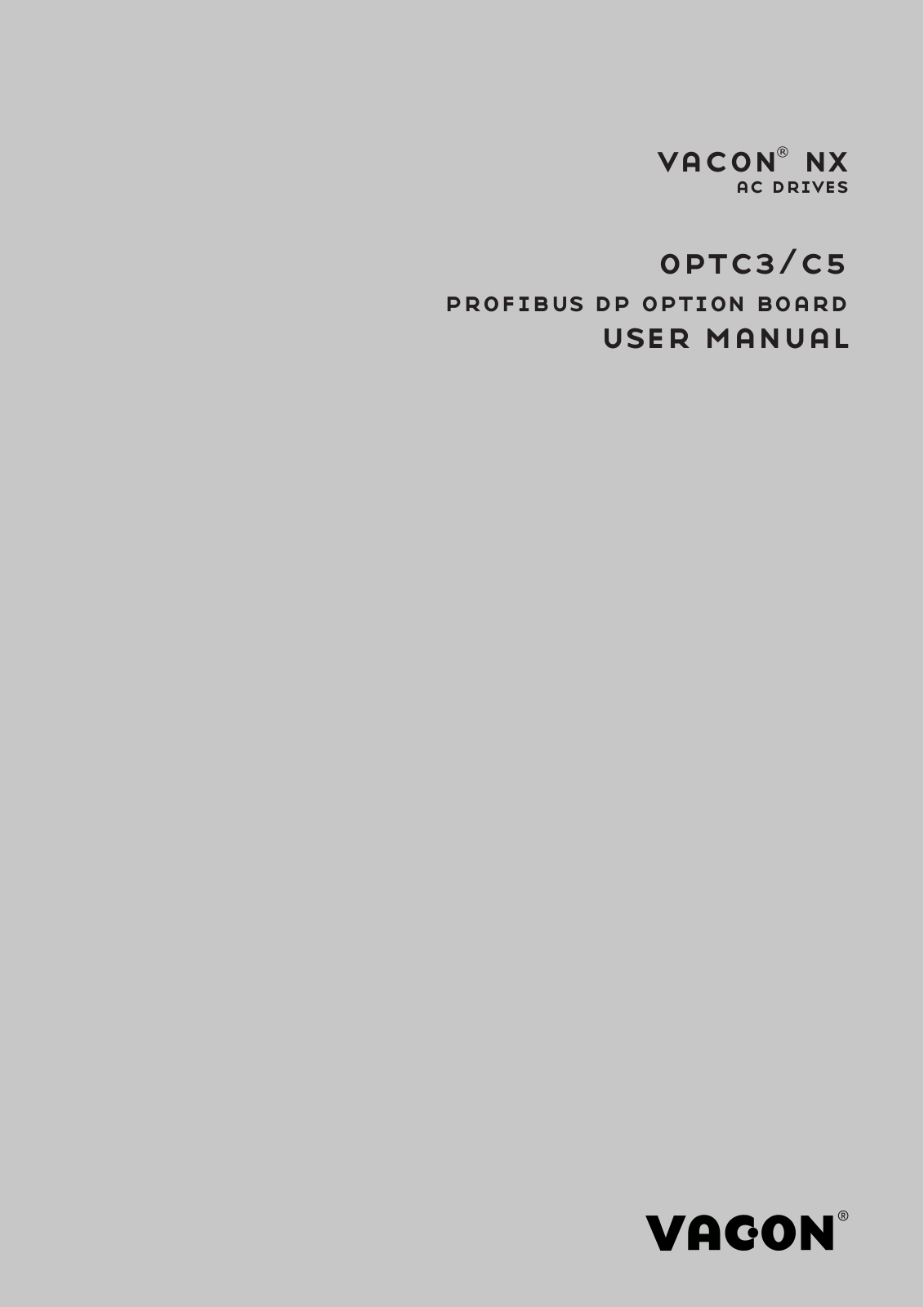 Danfoss vacon nx, optc3, optc5 User guide