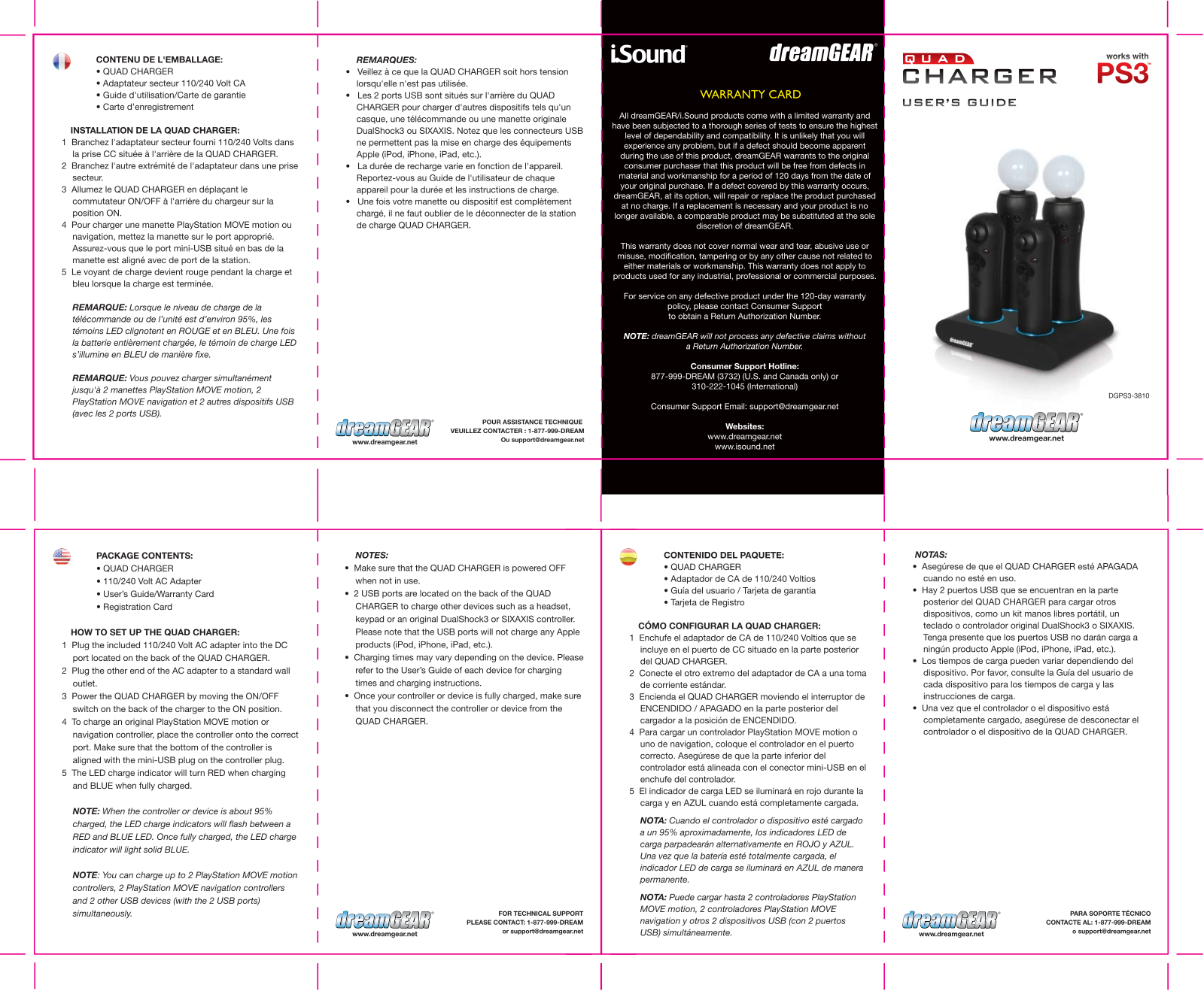 DREAMGEAR DGPS3-3810 User Manual