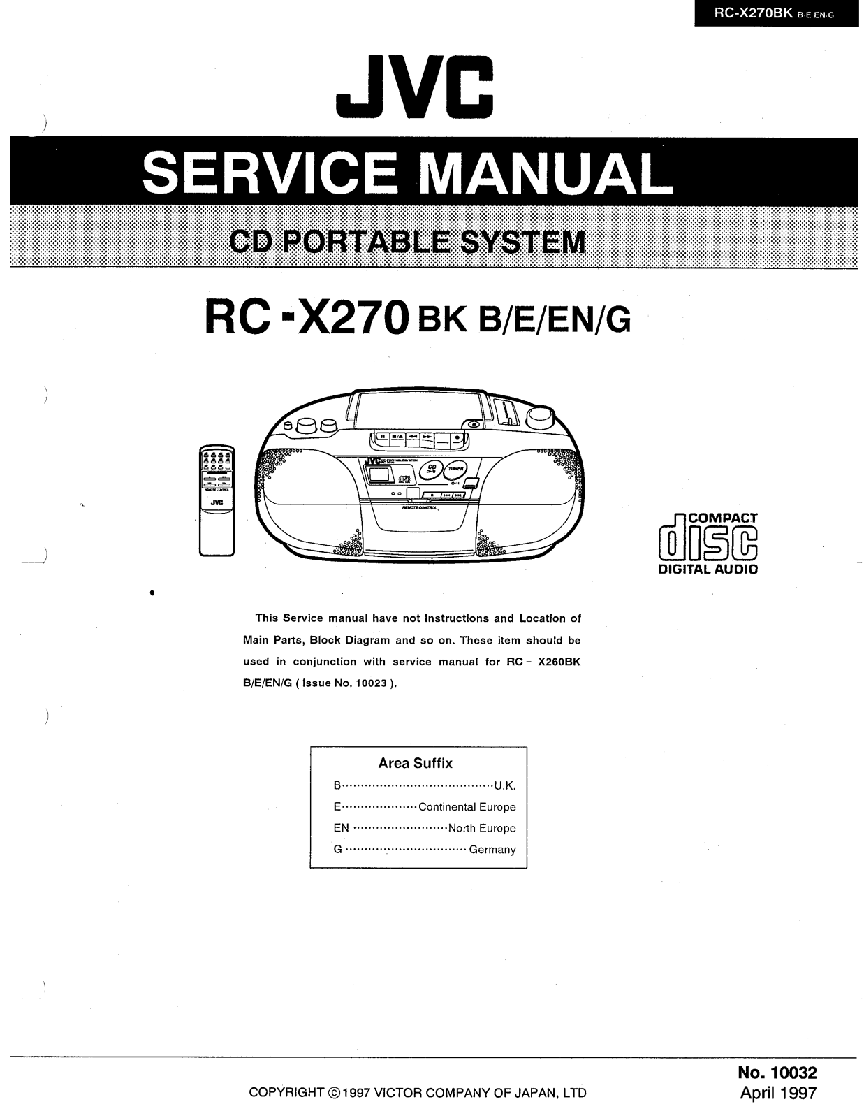 JVC RC-X270BKB Service Manual