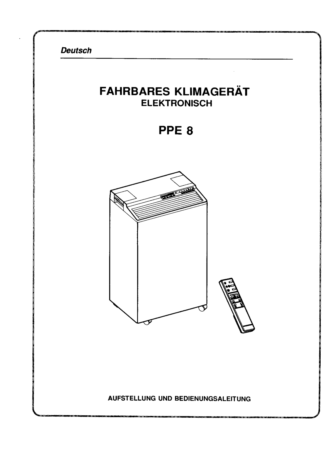 AEG PPE8 User Manual