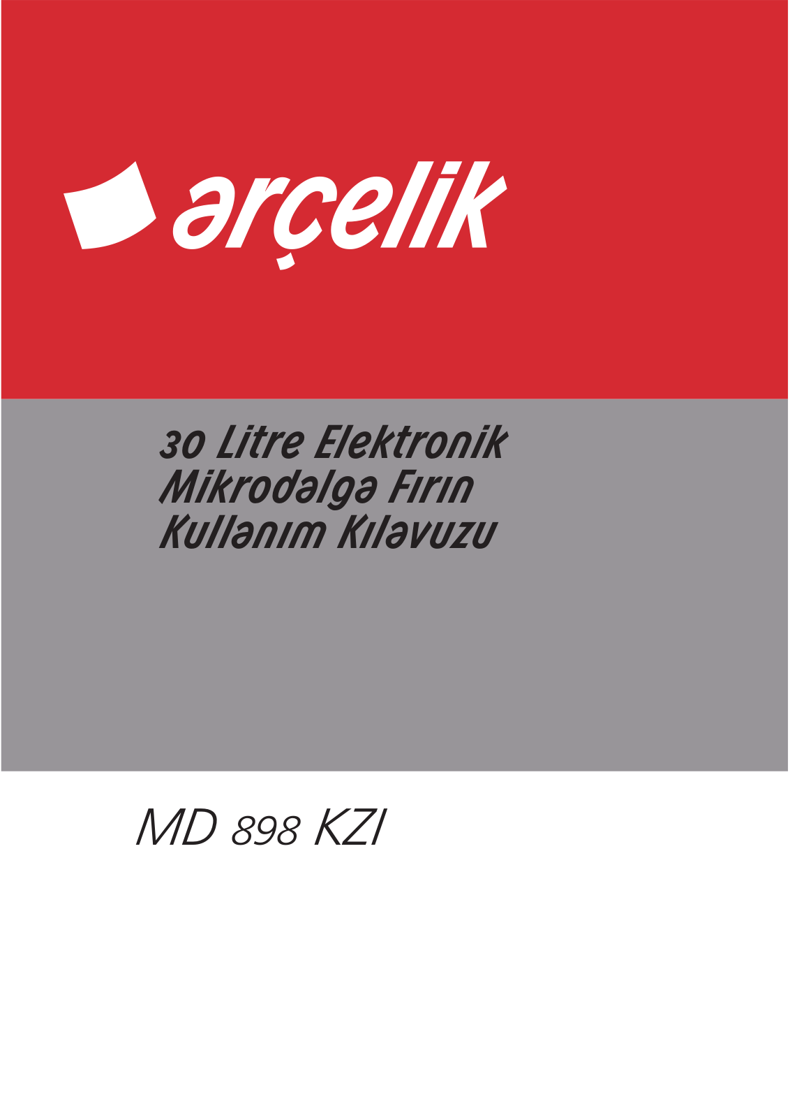 Arçelik MD 898 KZI User manual