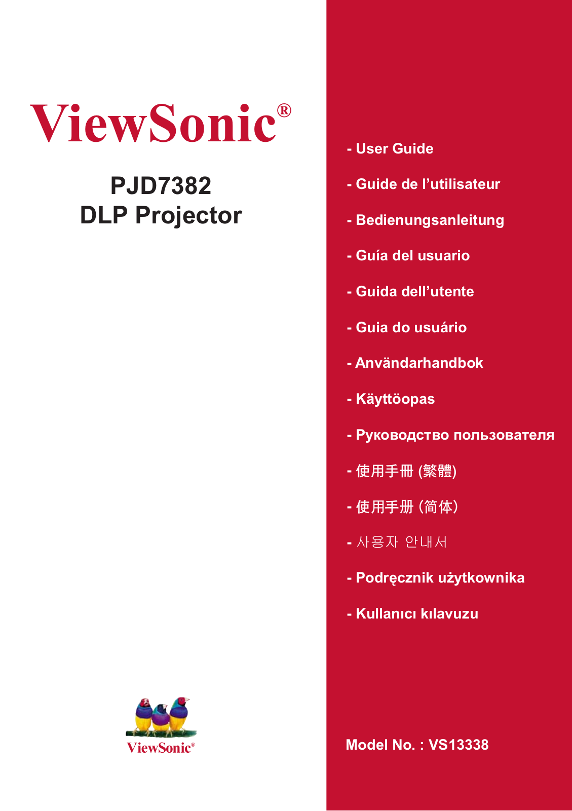 Viewsonic PJD7382 User Manual