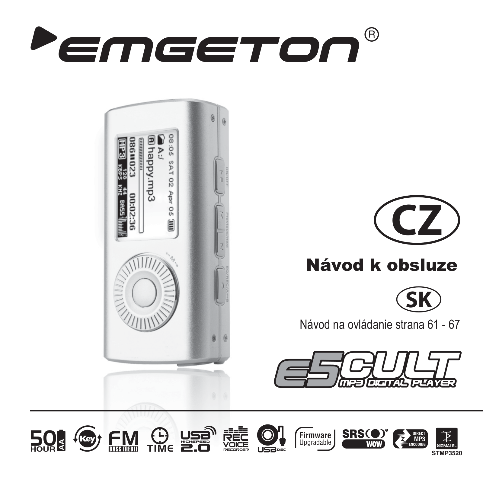 Emgeton E5CULT 2GB, E5CULT 1GB User Manual