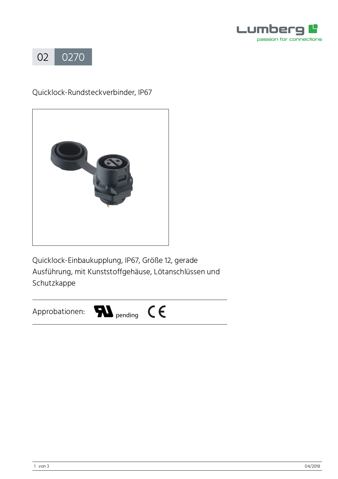 LUTRONIC 0270 02 Datasheet - ManualMachine.com