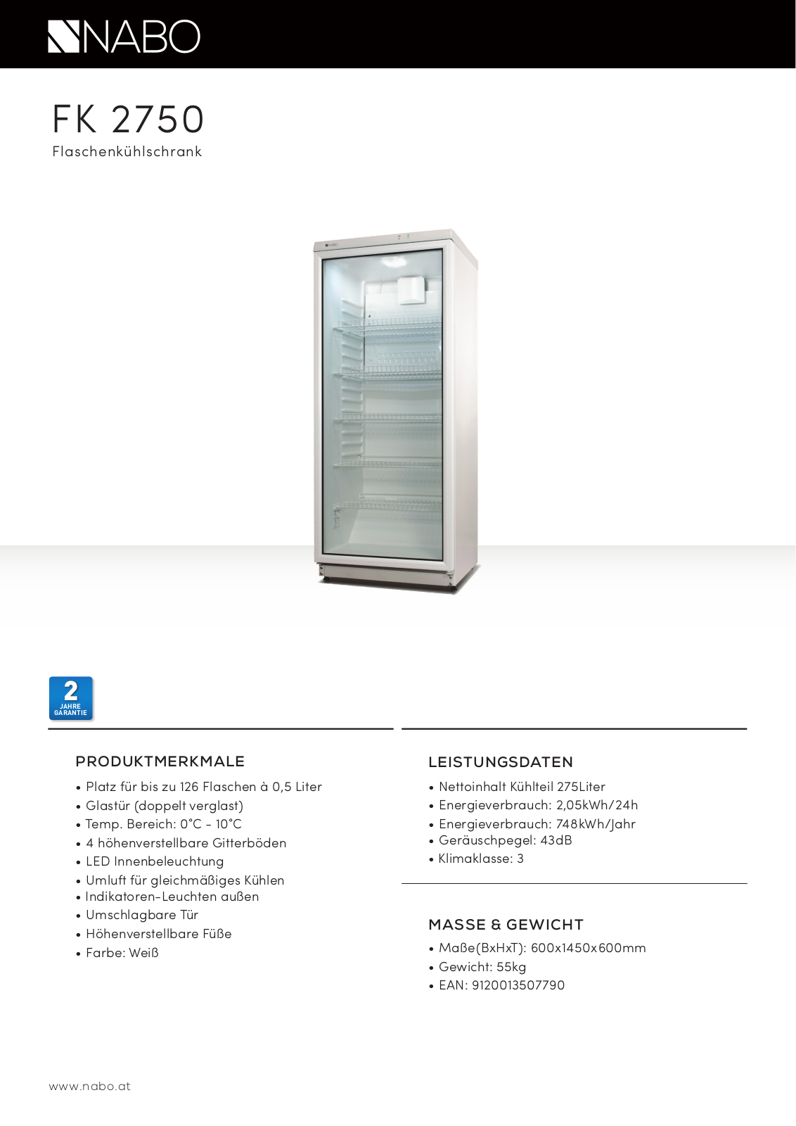 Nabo FK 2750 User Manual