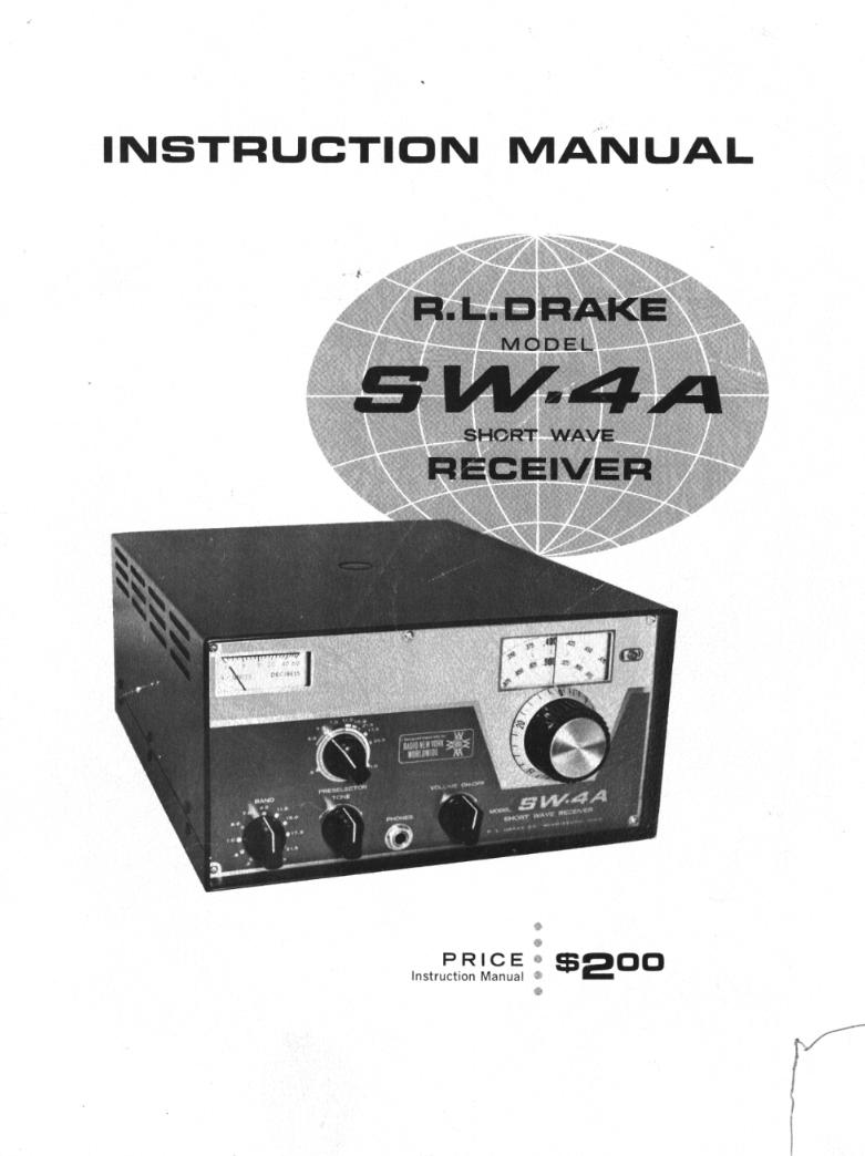 Drake SW-4A Instruction Manual