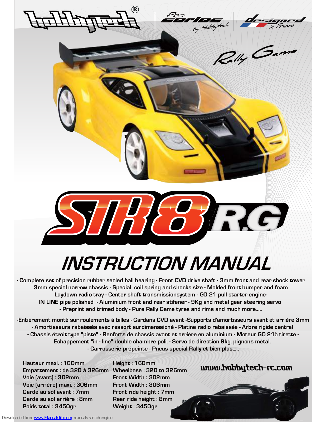 Hobbytech STR8-RG Instruction Manual