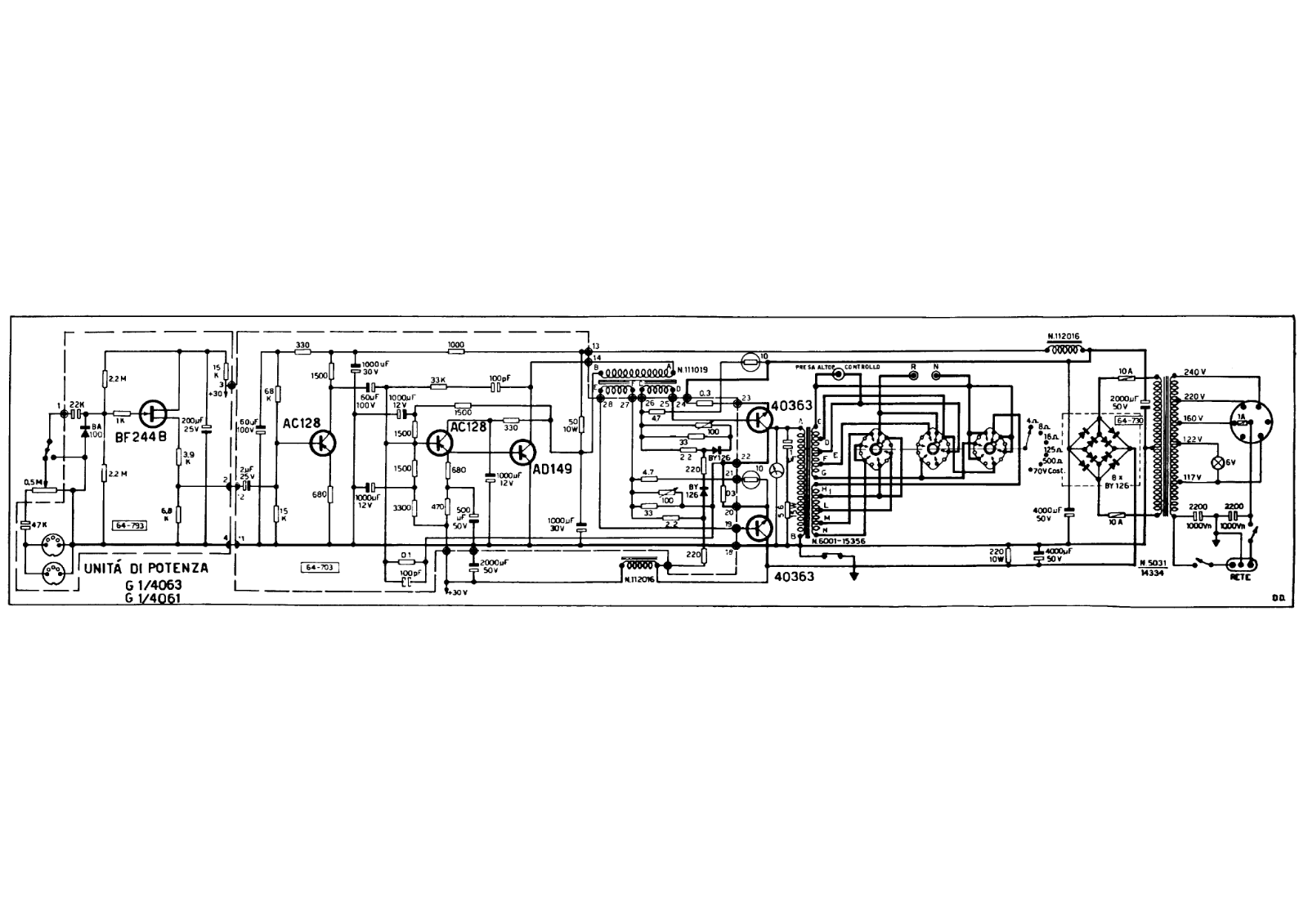 Geloso g1 4061, g1 4063 schematic