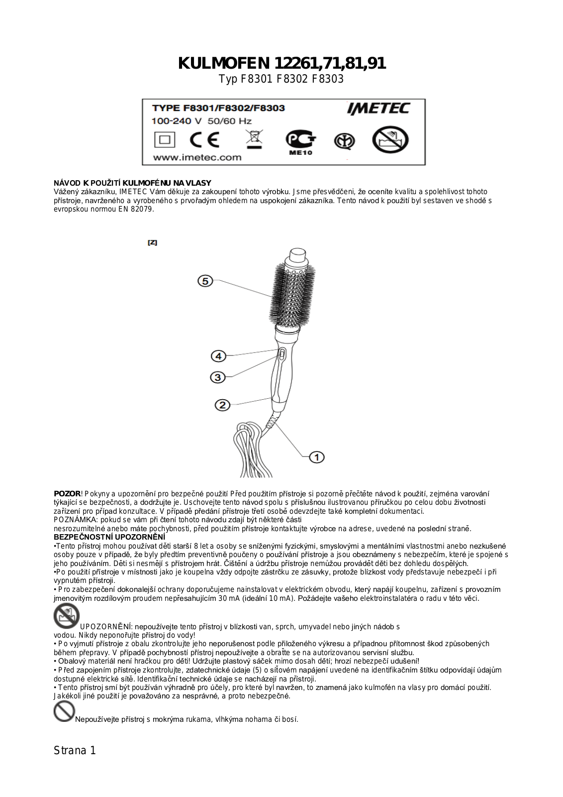 Bellissima 12261 User Manual