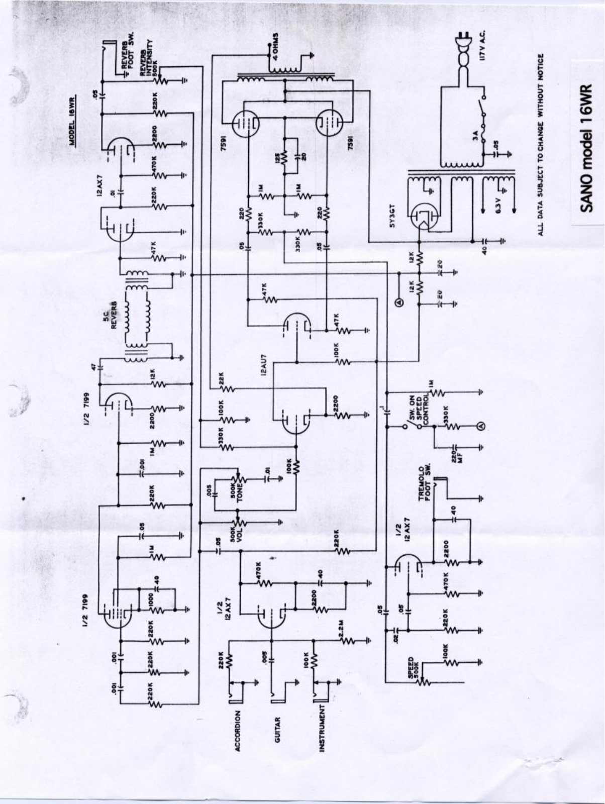 Sano 160wr schematic