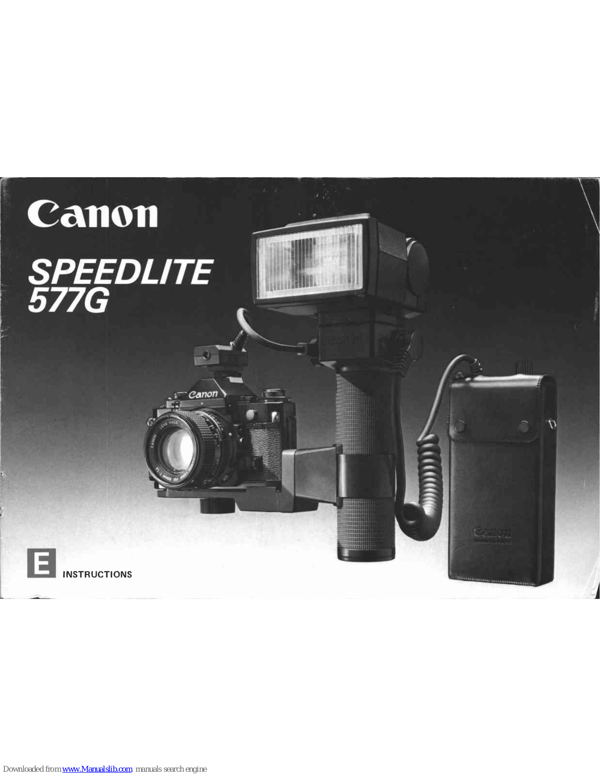 Canon Speedlite 577 G Instructions Manual