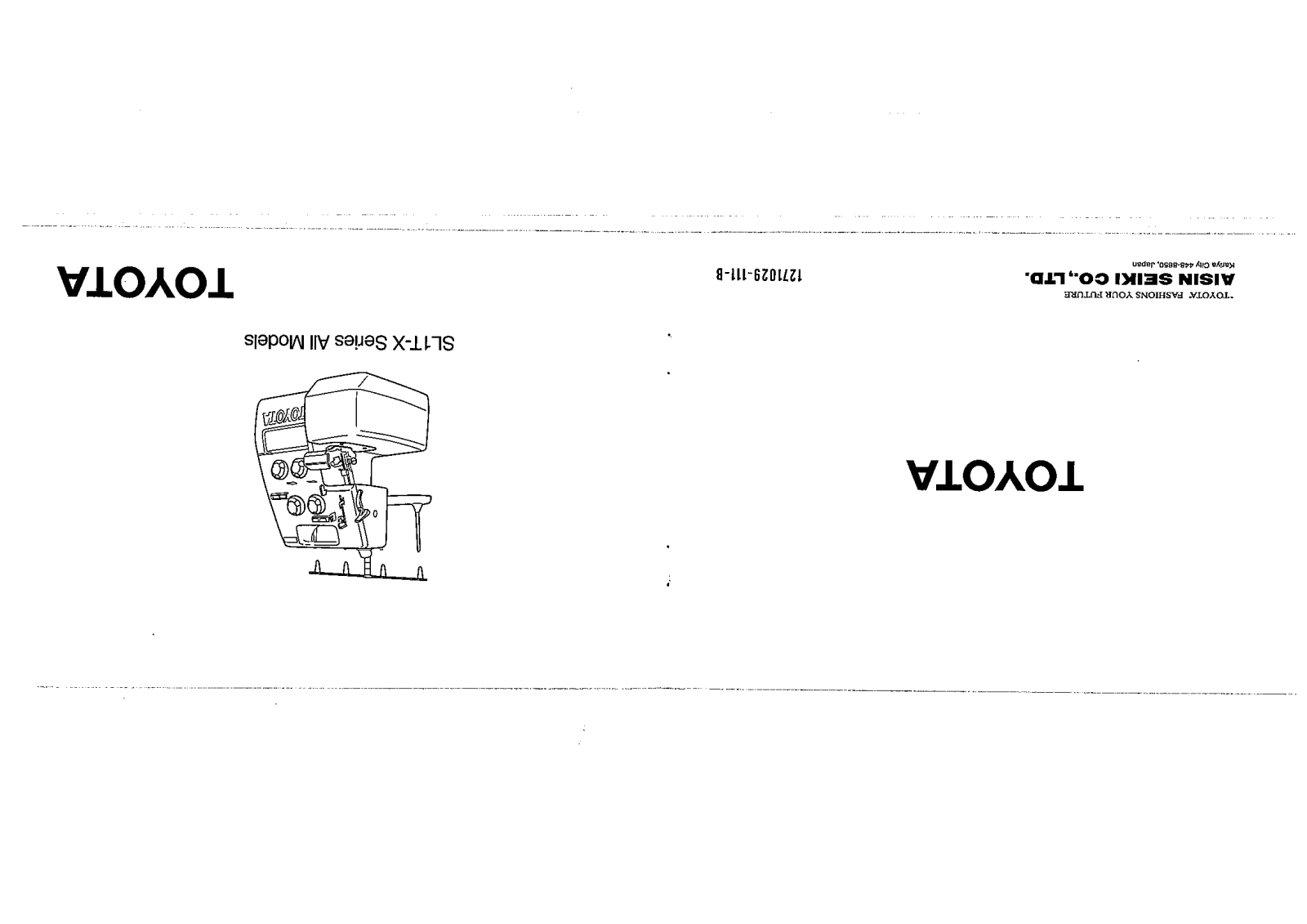 AISIN Toyota SL3335 Instruction Manual