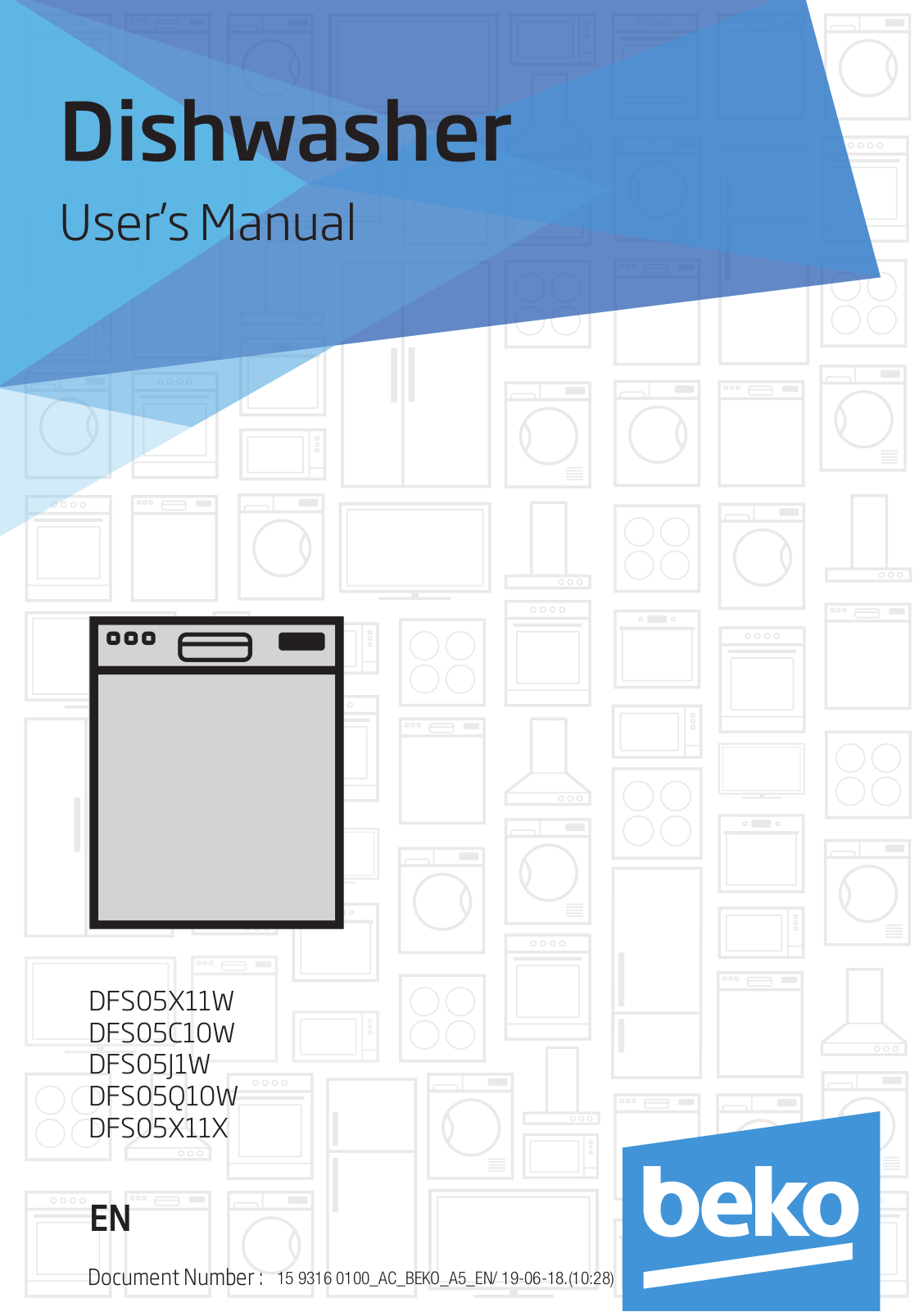 Beko DFS05C10W, DFS05J1W, DFS05Q10W, DFS05X11X User's Manual