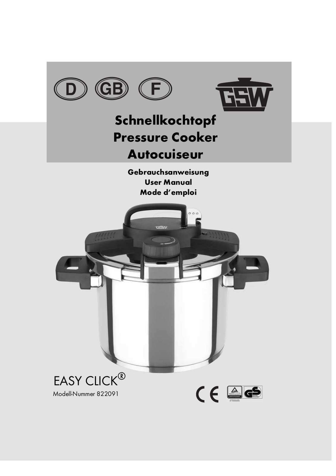 GSW EASY CLICK 822091 User Manual