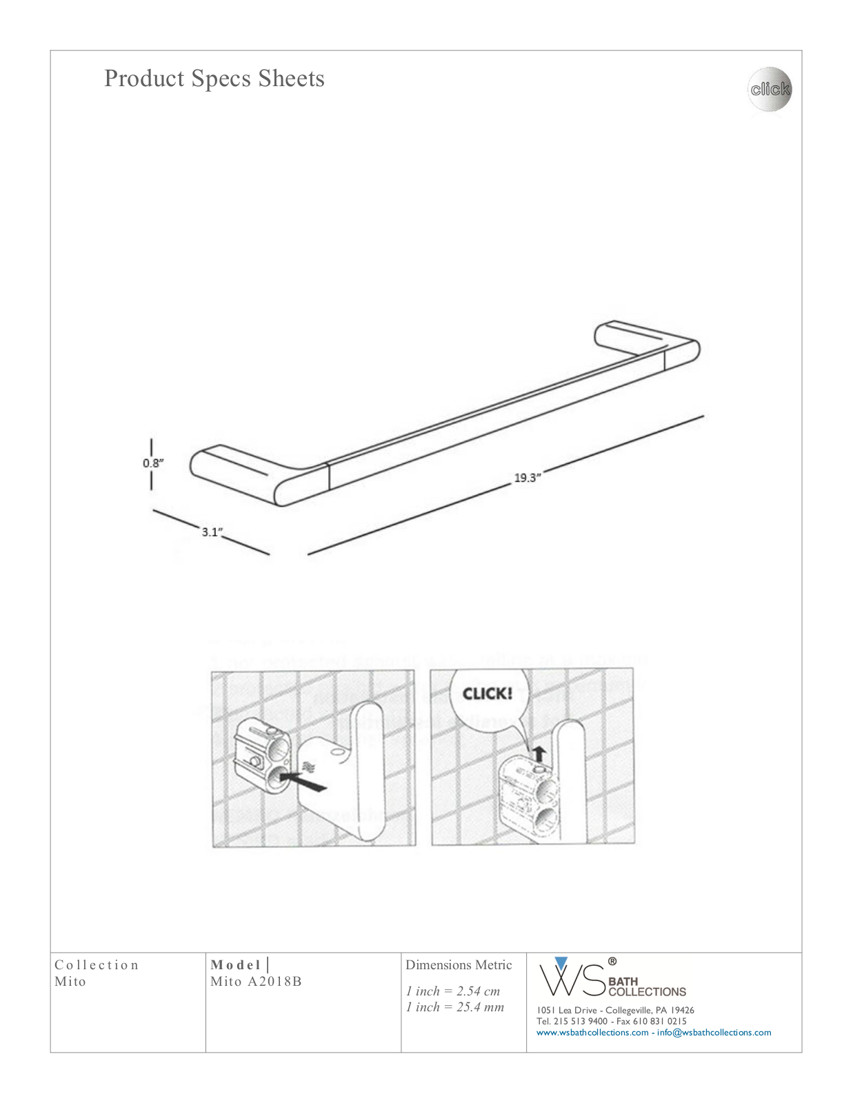 WS Bath Collections WSO3077 Specifications - ManualMachine.com