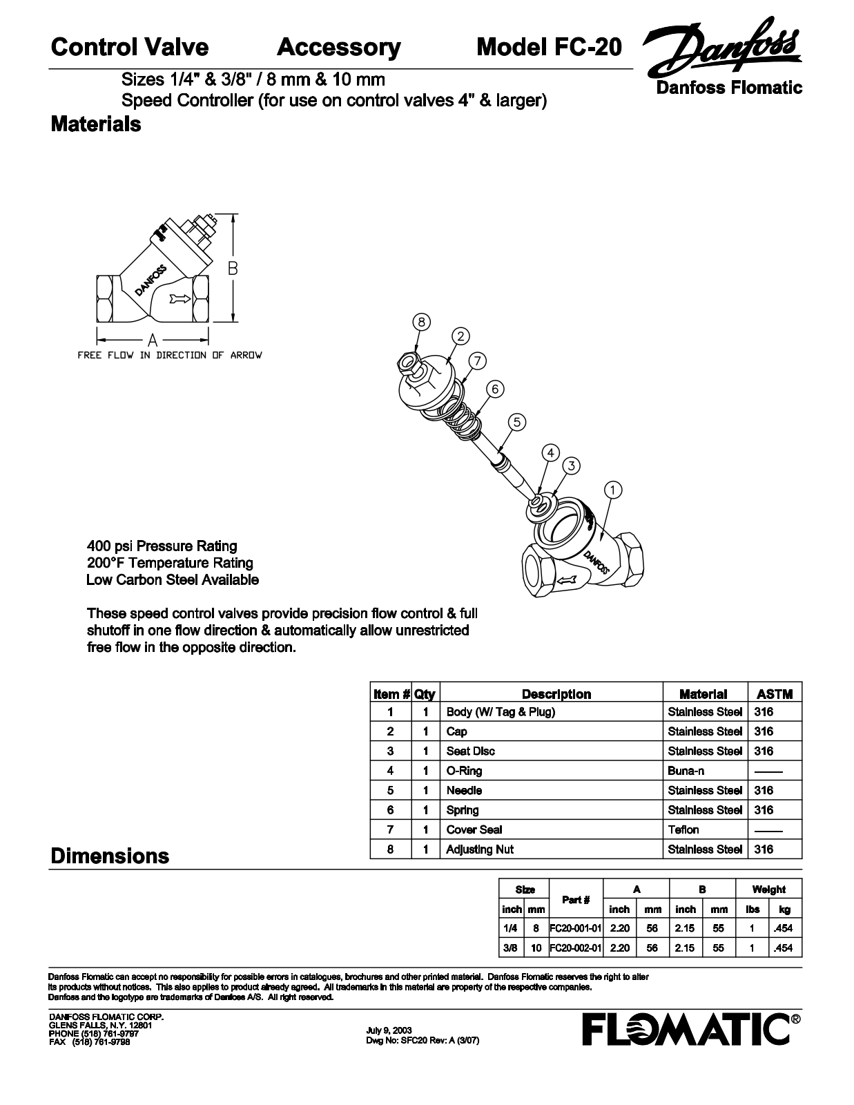 Flomatic FC-20 Shematics