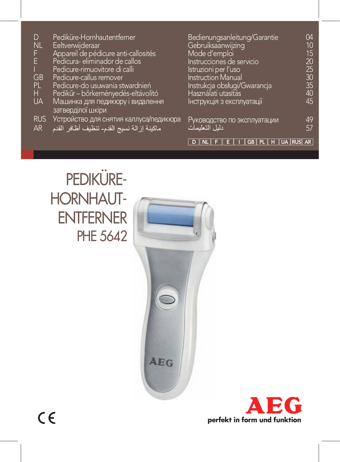 Aeg PHE 5642 User Manual