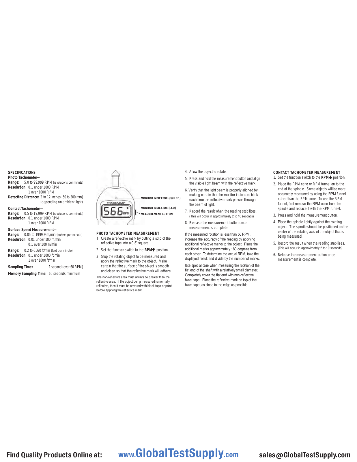 Traceable 98767-03 User manual - ManualMachine.com