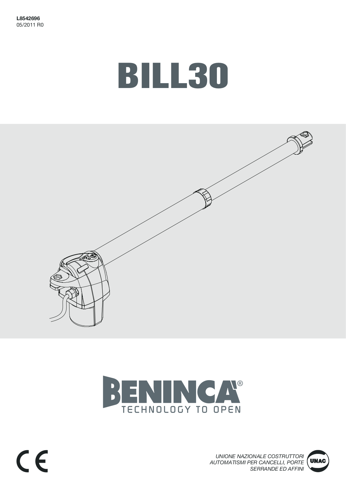 Beninca Bill 30 User Manual