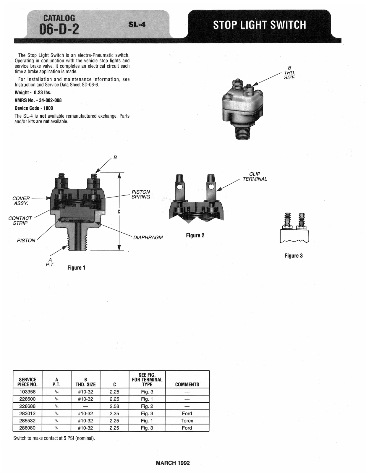 BENDIX 06-D-2 User Manual