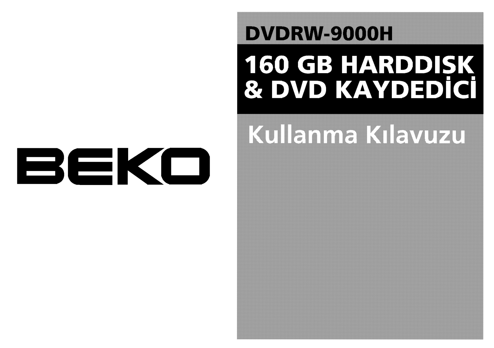 Beko DVDRW-9000H User Manual