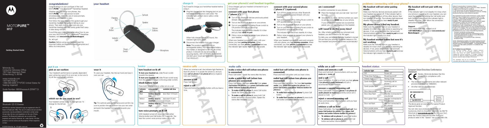 Motorola T6KW1 User Manual