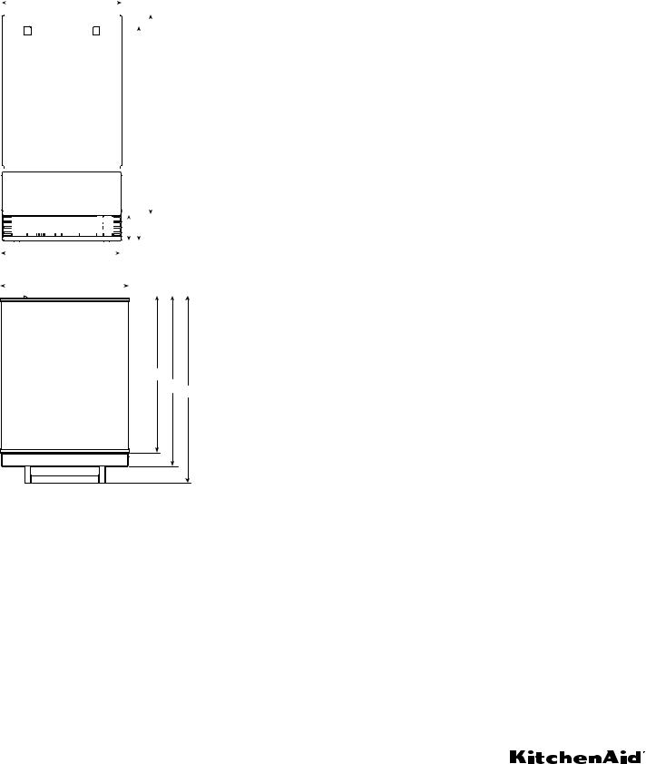 KitchenAid KUID308H, KUID308HPS Planning Dimension Guide