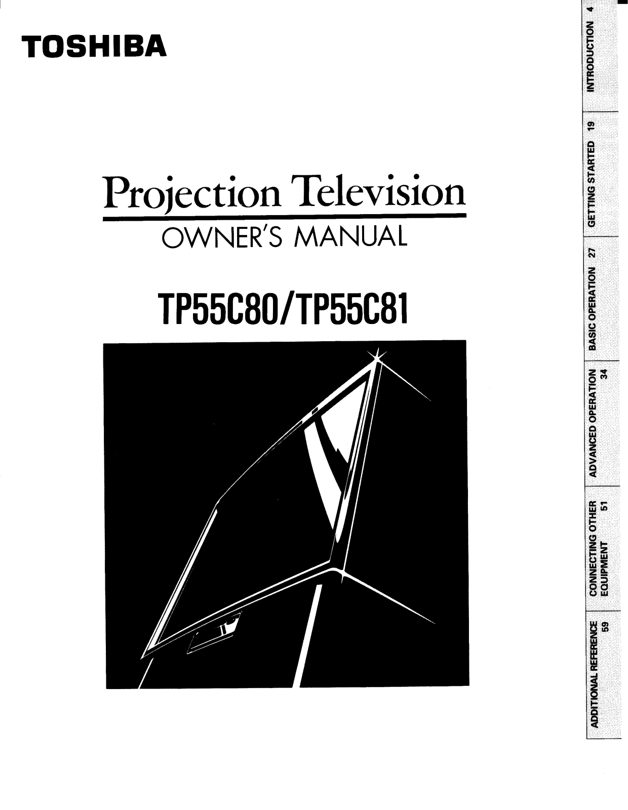 Toshiba TP55C81, TP55C80 User Manual