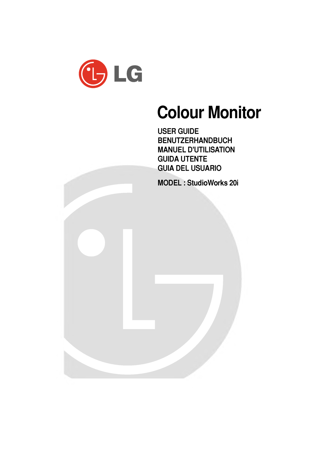 LG 2W, STUDIOWORKS 20I User Manual