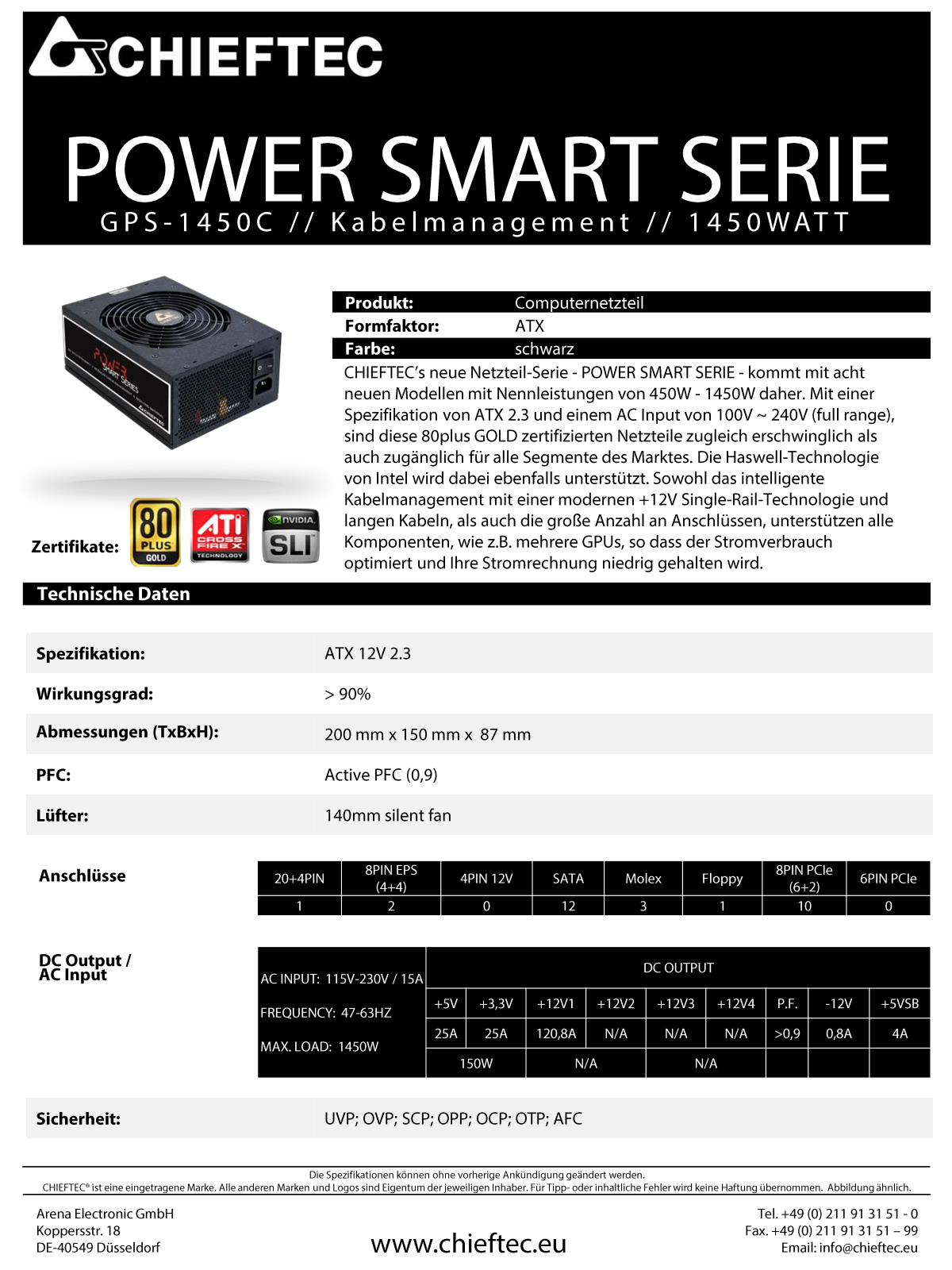 Chieftec GPS-1450C User Manual