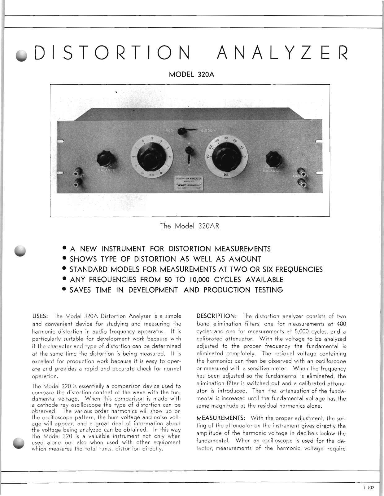 HP 320A Datasheet - ManualMachine.com