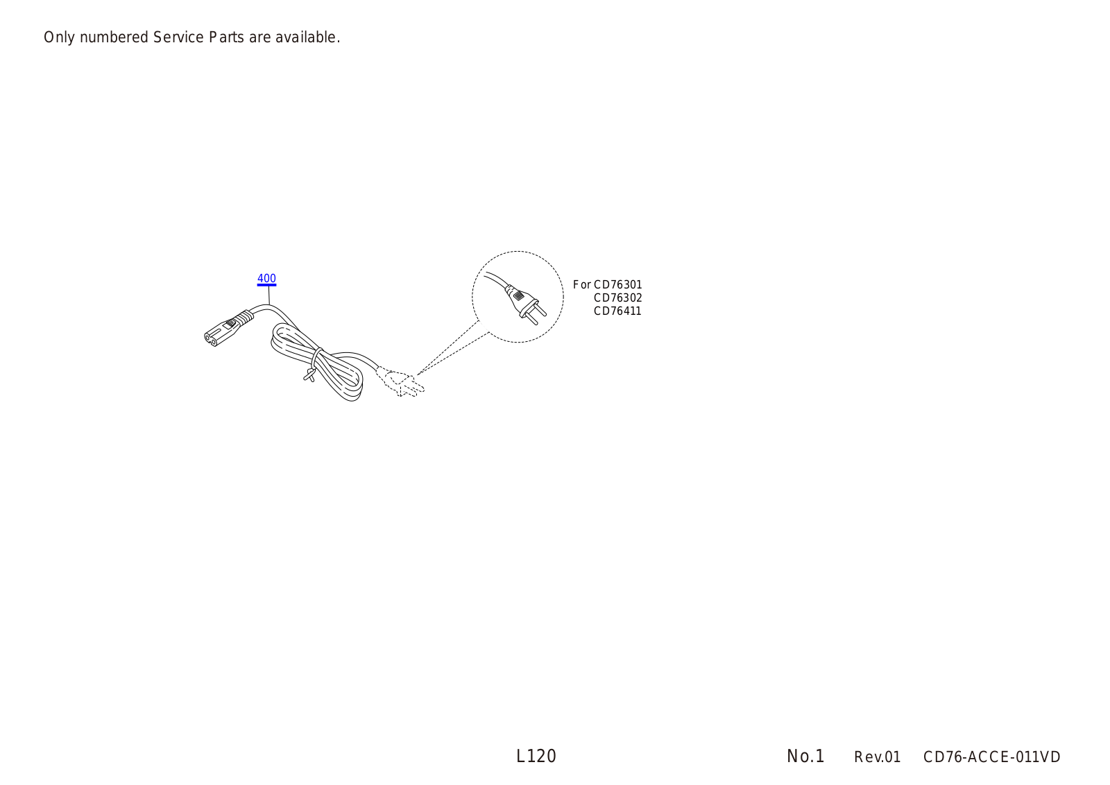 Epson L120, CD76 Exploded Diagrams ACCE 011VD