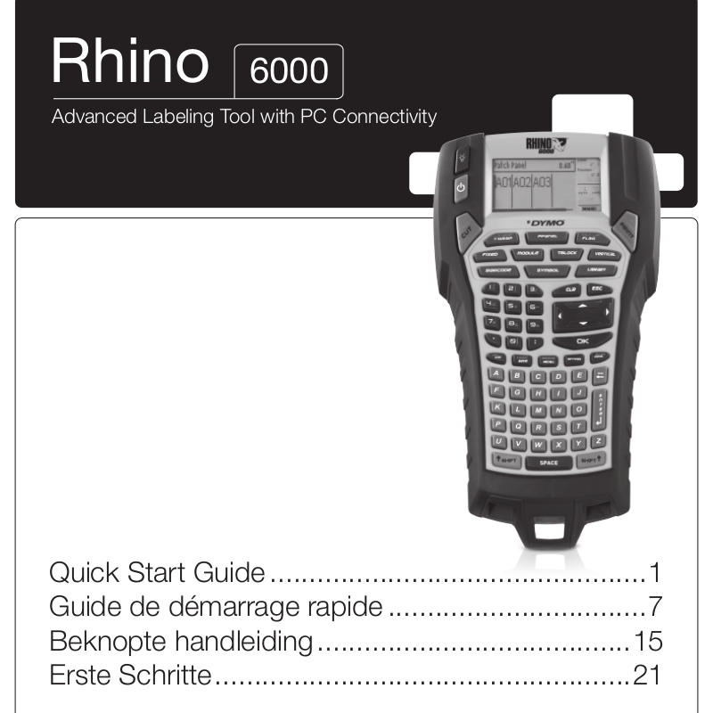 Dymo RhinoPRO 6000 User Manual