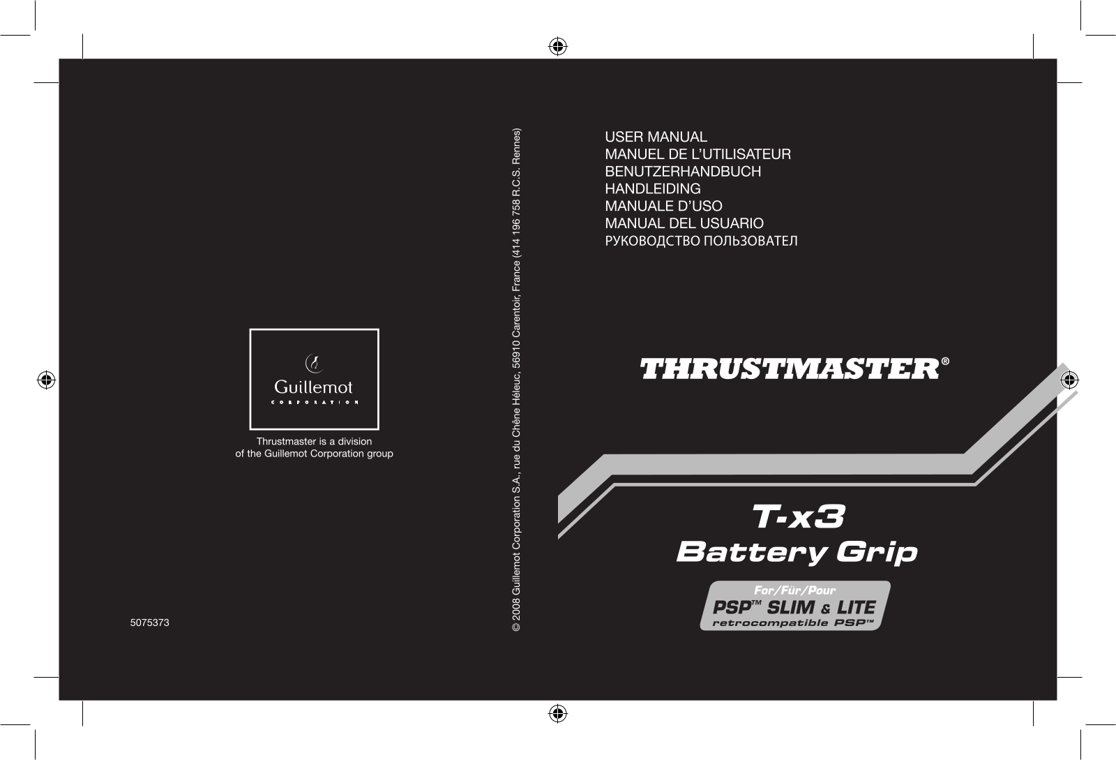 THRUSTMASTER T-X3 User Manual