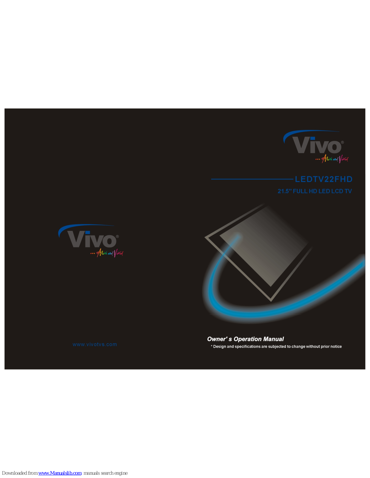 Vivo LEDTV22FHD Owner's Operation Manual