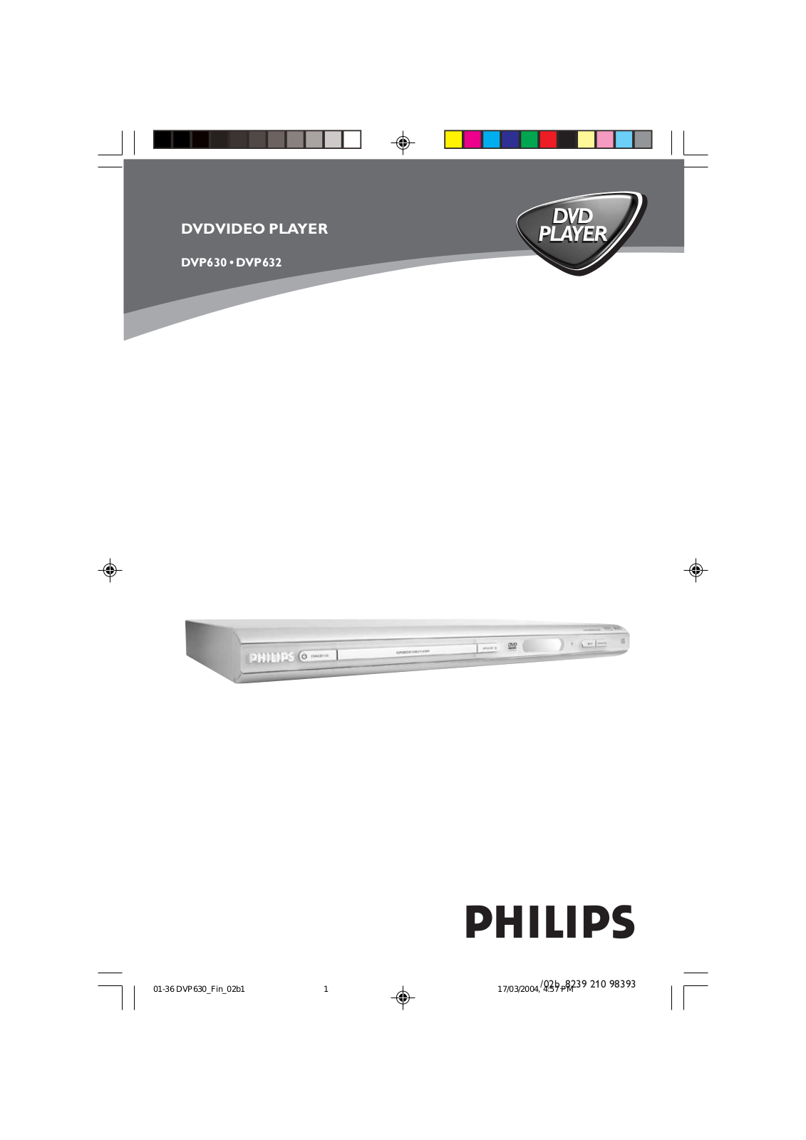 Philips DVP632/02, DVP630/02 User Manual