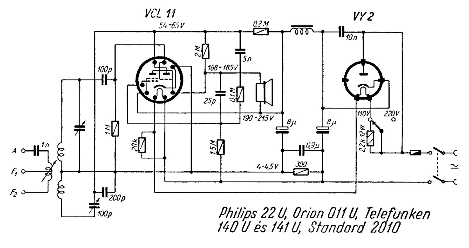 Philips 22-U Schematic