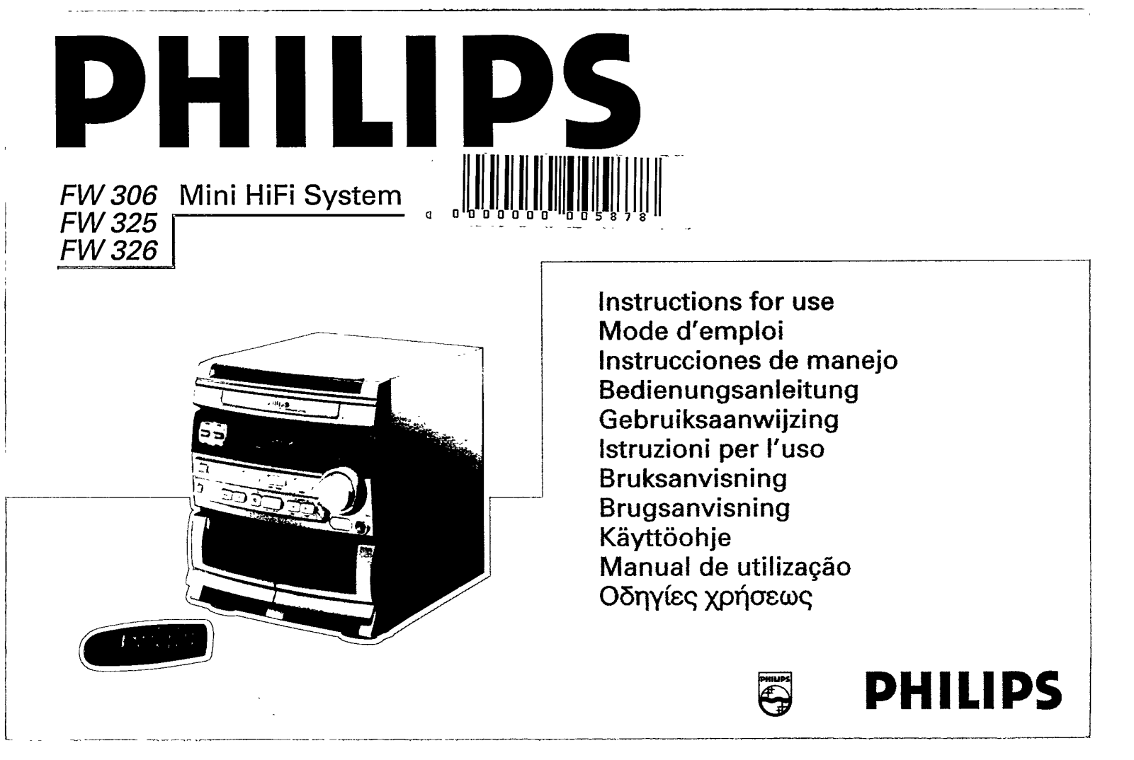 Philips FW326/21, FW325/22 User Manual