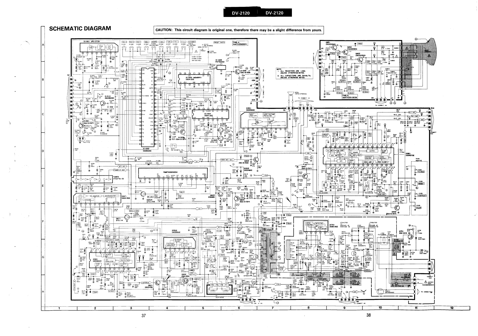 Sharp DV2120 Schematic